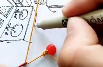 Рисование двухточечной перспективы с помощью резинки - «Видео приколы»