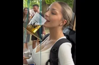 Интересный способ употребления пива - «Видео приколы»